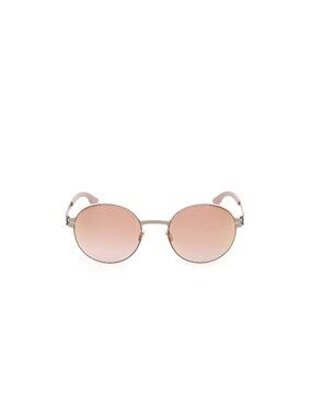 New Ic! Berlin Unisex Sunglasses Grey Brown Lens Metal Frame IC0215 59F 53